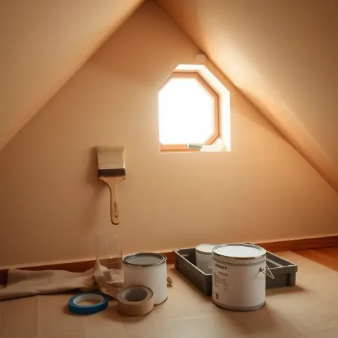 Jak malowac ściany na poddaszu