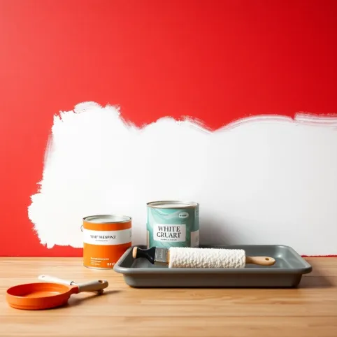 Jak zamalować czerwoną ścianę na biało