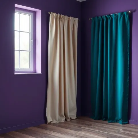 Jaki kolor zasłon do fioletowych ścian