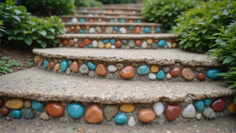 Tynk mozaikowy na schody